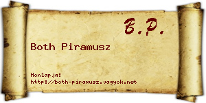 Both Piramusz névjegykártya